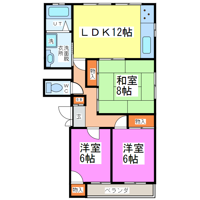 間取り図 コーポМ