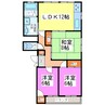 コーポМ 3LDKの間取り