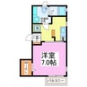 ヴェルビュ 1Kの間取り