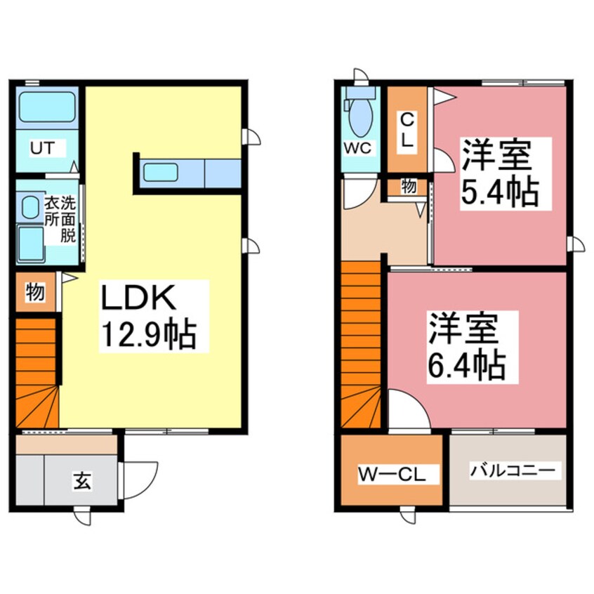 間取図 クレストタウンＤ