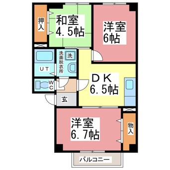 間取図 ホワイトヒルハイツ