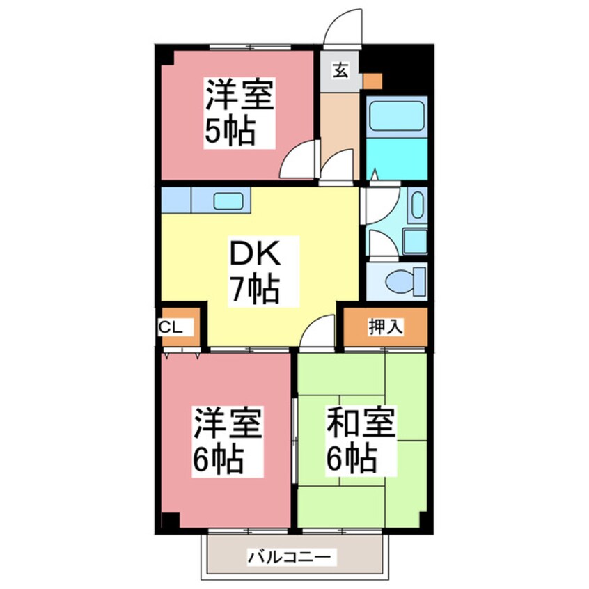 間取図 マンション緑ヶ丘