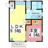 コーポユタカ 1LDKの間取り