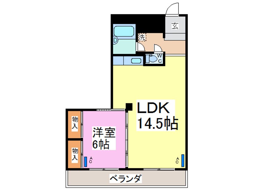 間取図 コーポ加賀