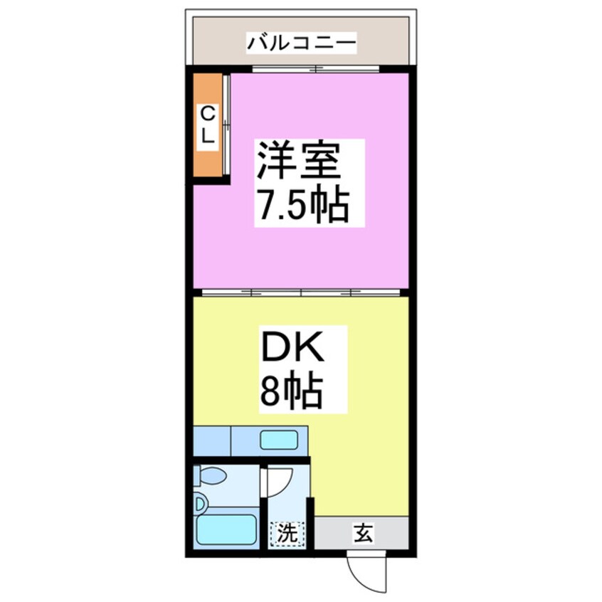 間取図 コーポ加賀