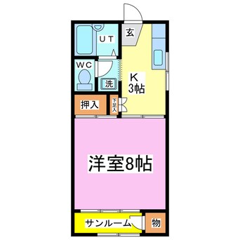 間取図 サンセジュール兼定