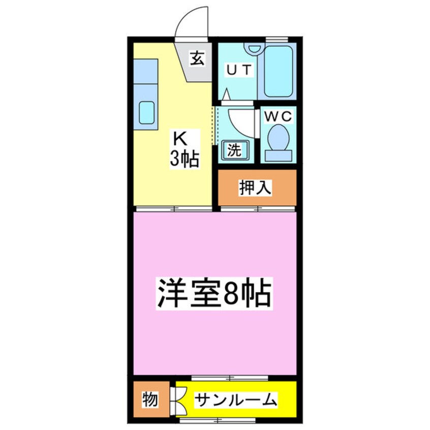 間取図 サンセジュール兼定