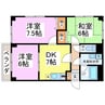 エスポワール明新 3DKの間取り