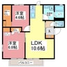 メゾンプレミールＣ 2LDKの間取り