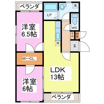 間取図 グレイスコート