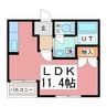 ハートフル　オリーブの樹 1Rの間取り
