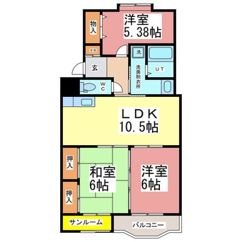 間取図 ウイングヒル5