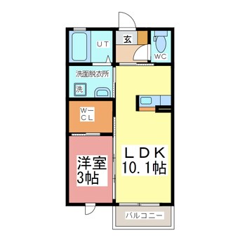 間取図 クラヴィエ二の宮