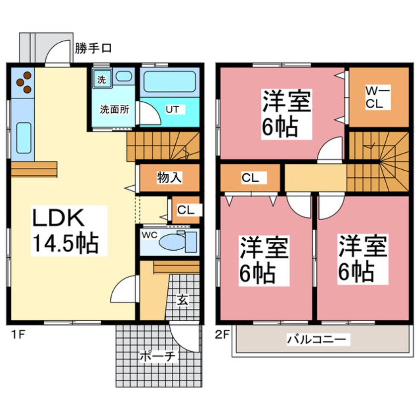 間取図 イチイKS　A・B棟