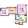 弘陽ビル 1DKの間取り