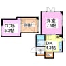弘陽ビル 1DKの間取り