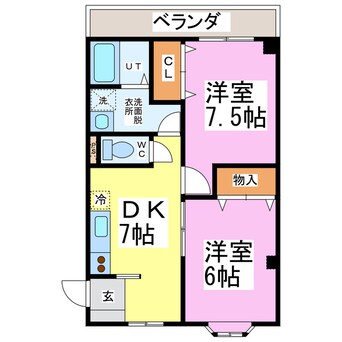 間取図 パセオ江端