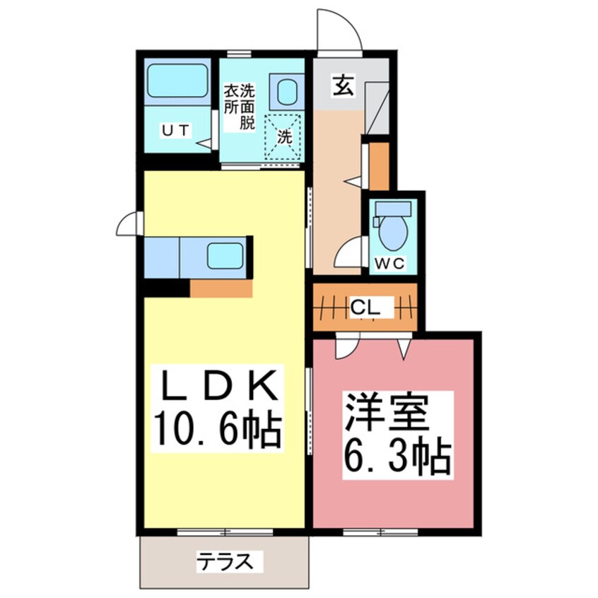 間取図 シャーメゾンＪＵＮＯ　Ｂ棟