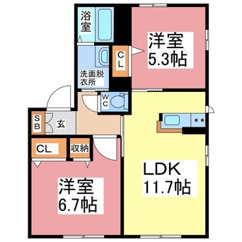 間取図 ルーチェ新宿