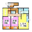 アステート菅谷の間取図