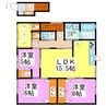 アステート菅谷 3LDKの間取り