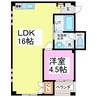 パストラルエキタⅡ 1LDKの間取り