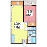 パストラルエキタⅡ 1LDKの間取り