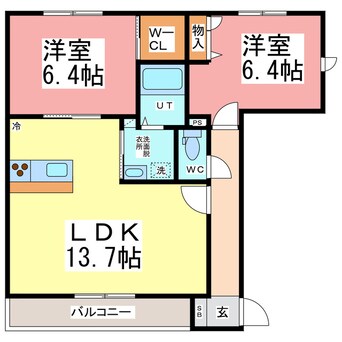 間取図 プチ　プランス　Ａ