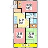 ステイズⅡ 3DKの間取り