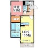 アムレット 1LDKの間取り