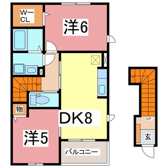 間取図 メゾン　カルム　Ⅱ