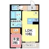 Adomani 1LDKの間取り