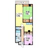 ヴィラ松下 2LDKの間取り