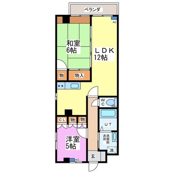 間取図 ヴィラ松下