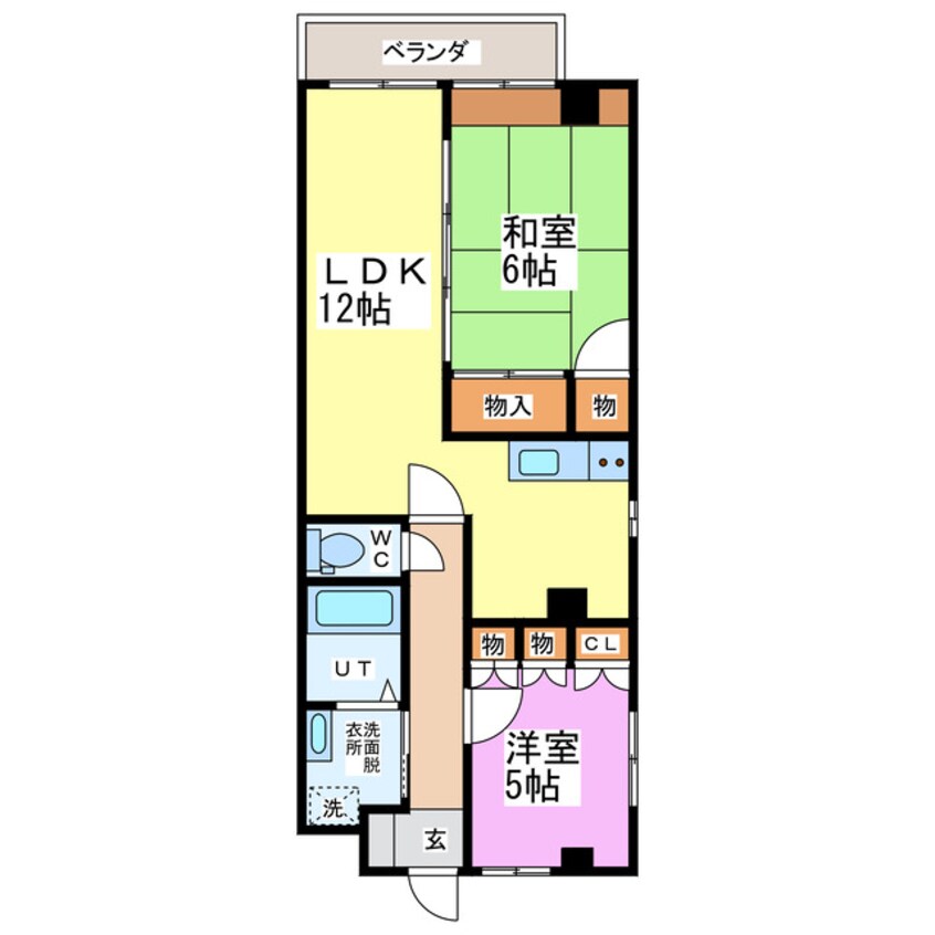 間取図 ヴィラ松下