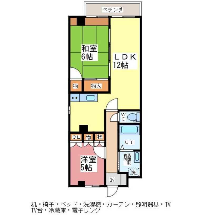 間取図 ヴィラ松下