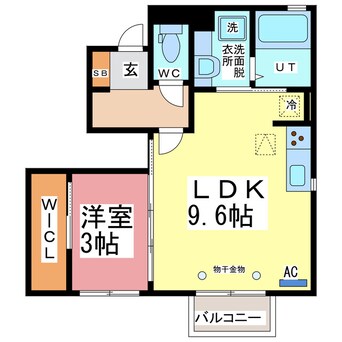 間取図 AXIA　FUCHI（アクシア渕）