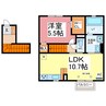 AXIA　FUCHI（アクシア渕） 1LDKの間取り