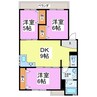 ラフォーネ呉竹 3DKの間取り