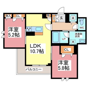 間取図 アズール　ソウ