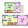 日之出K様貸家 3DKの間取り