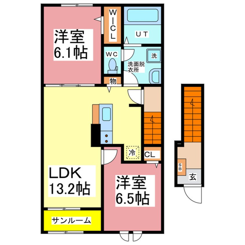 間取図 カーサ・コルーテ　新庄