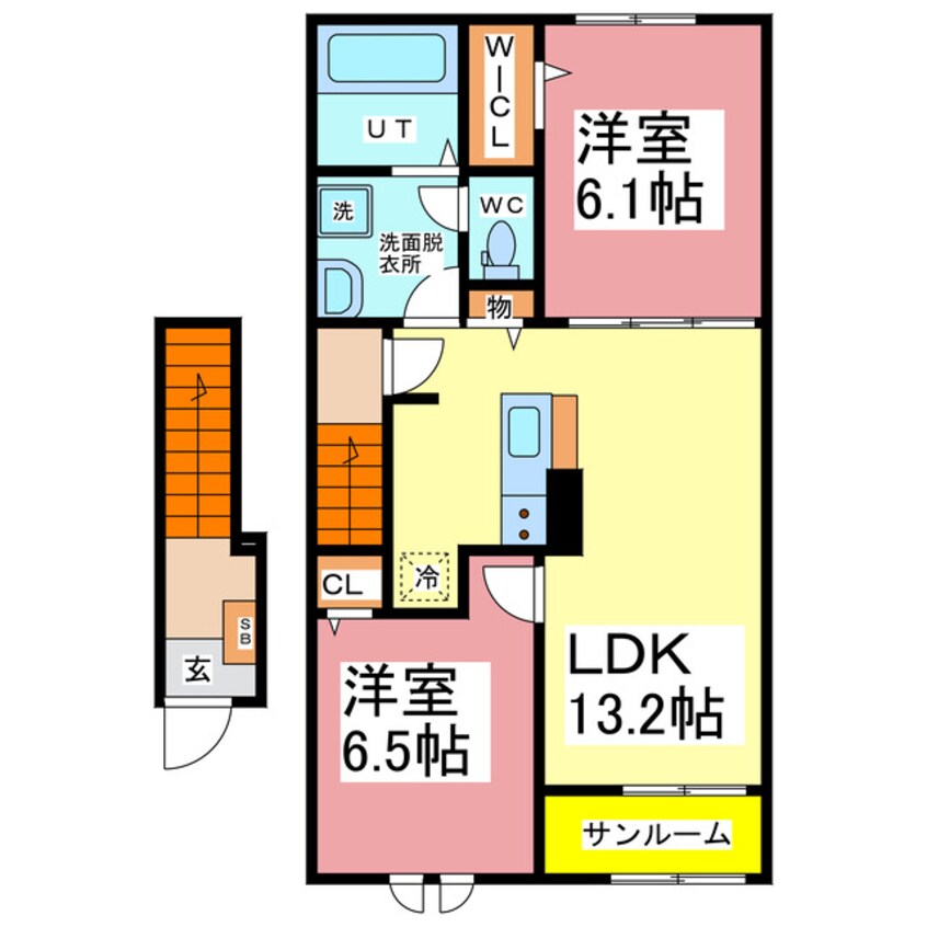 間取図 カーサ・コルーテ　新庄