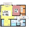 クレシア山総Ⅱ 1LDKの間取り