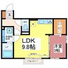 クレシア山総Ⅱ 1LDKの間取り