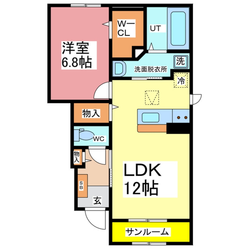 間取図 ブライト　スクエアⅢ