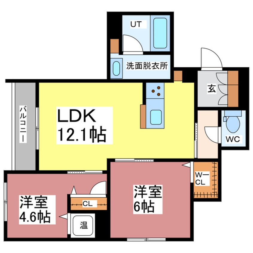 間取図 エクラ　アリスティオ