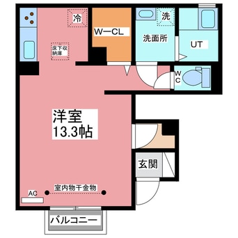 間取図 Alhambra (ｱﾙﾊﾝﾌﾞﾗ) Un(アン)