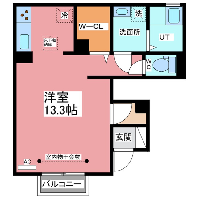間取図 Alhambra (ｱﾙﾊﾝﾌﾞﾗ) Un(アン)