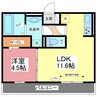 D-Residence上野本町 1LDKの間取り